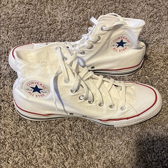 Converse All Stars Classic White High-Top Sneakers - Picture 6 of 11